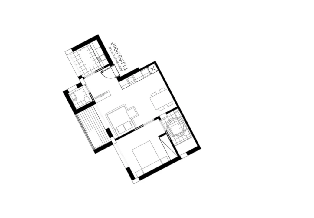 Apartamento T1 para Venda em São Martinho Planta 2