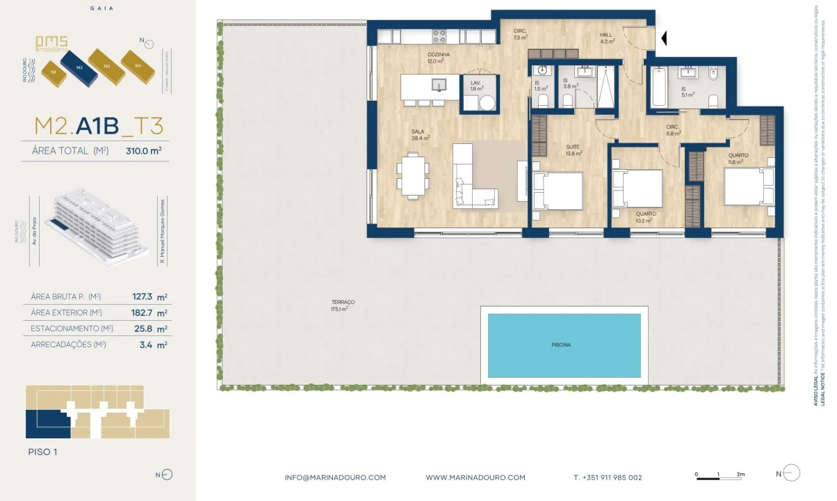 Apartamento T3 para Venda em Canidelo Foto 40