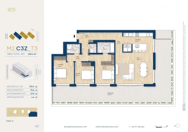 Apartamento T3 para Venda em Canidelo