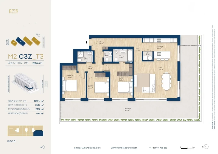 Apartamento T3 para Venda em Canidelo Foto 40