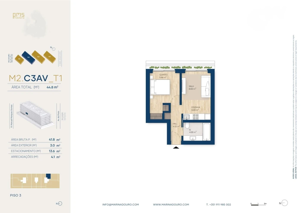Apartamento T1 para Venda em Canidelo Foto 40