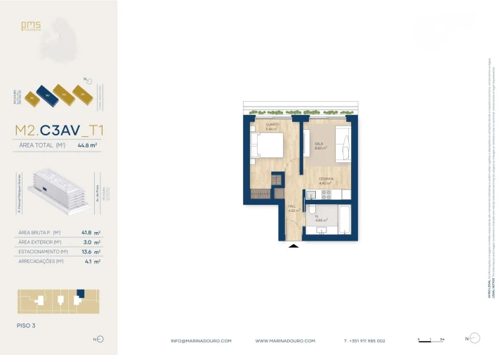 Apartamento T1 para Venda em Canidelo Foto 40