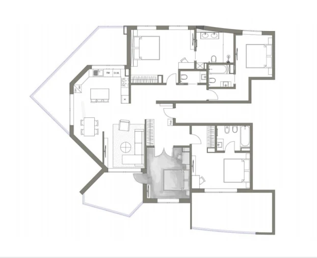 Apartamento T2 para Venda em Armação de Pera Planta 1