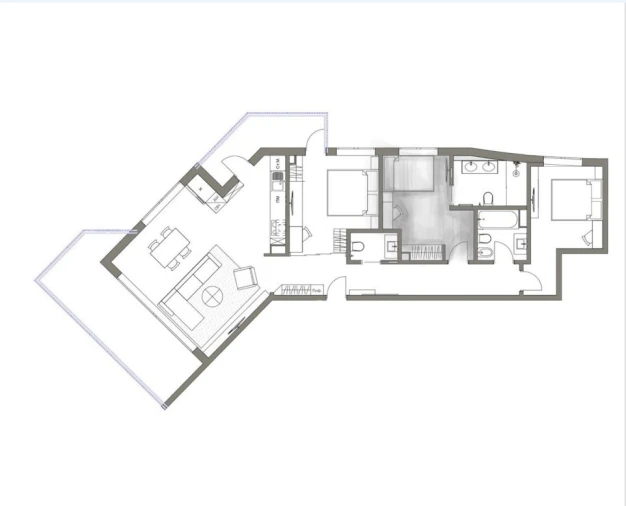 Apartamento T2 para Venda em Armação de Pera Planta 1