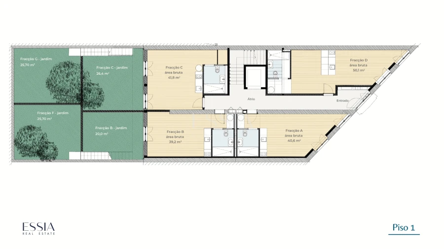 Apartamento T0 para Venda em Paranhos Planta 1