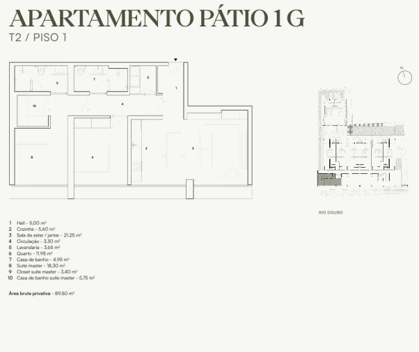 Apartamento T2 para Venda em Lordelo do Ouro e Massarelos Planta 1