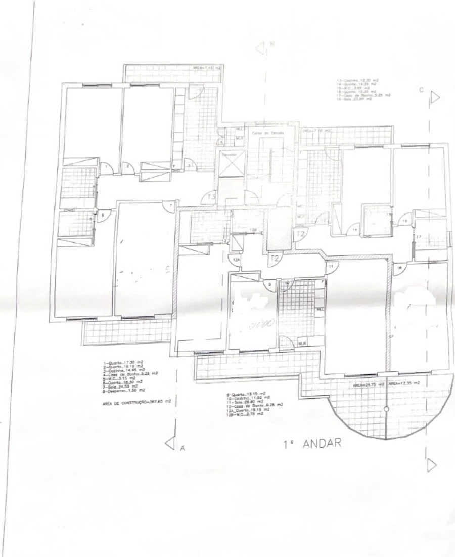 Apartamento T3 para Venda em São Pedro Planta 1