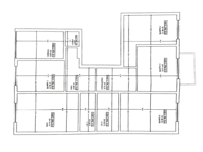 Apartamento T3 para Venda em Benfica Planta 1