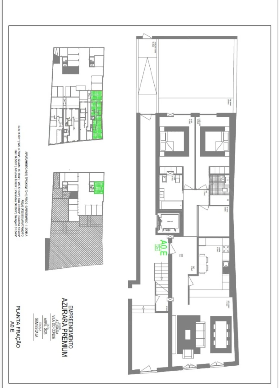 Apartamento T2 para Venda em Azurara Planta 3