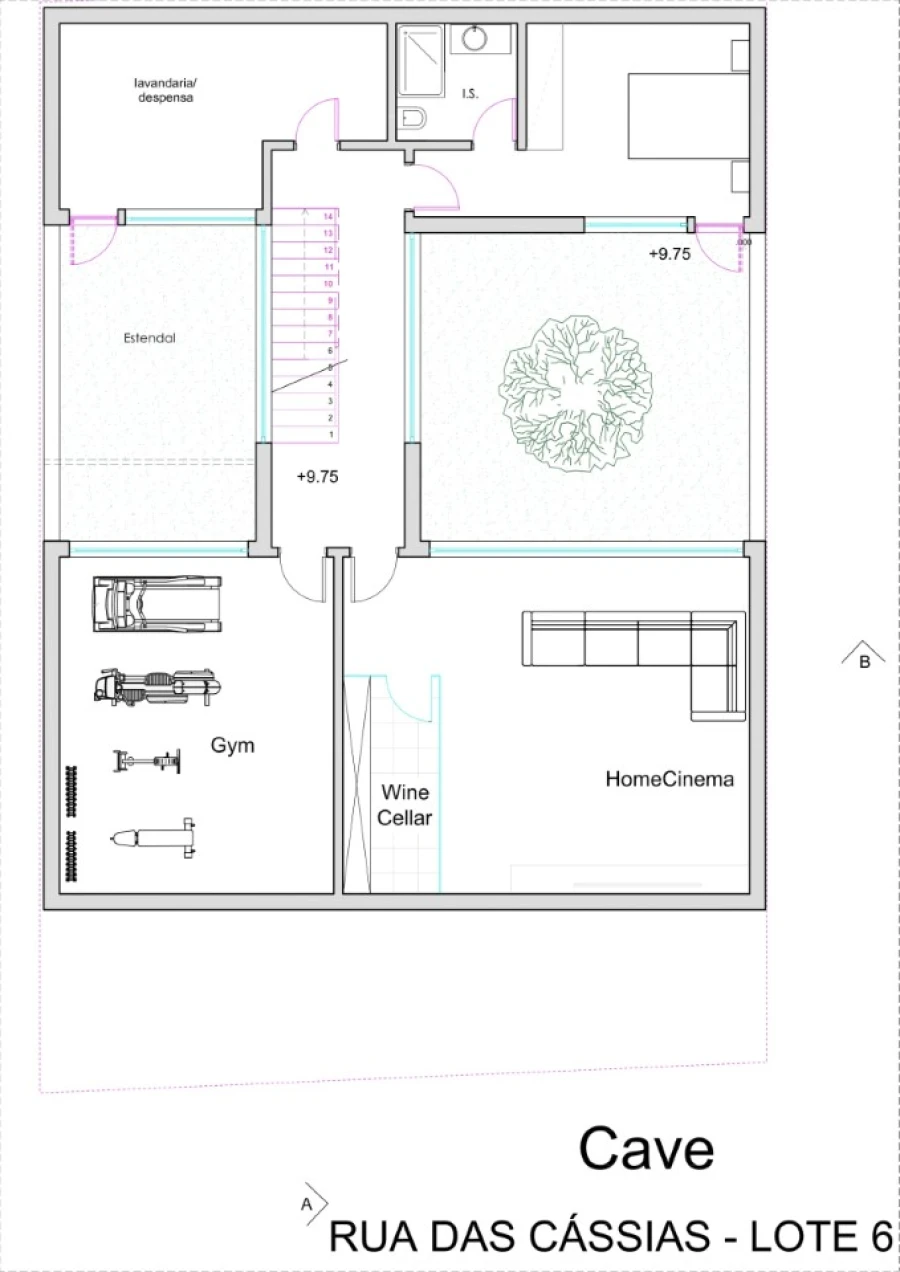 Moradia T4 para Venda em Quarteira Planta 1