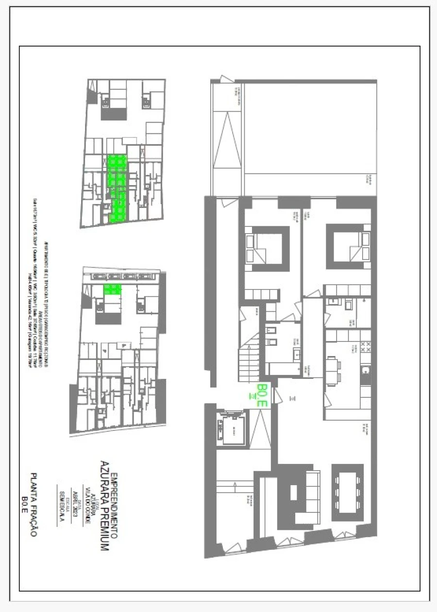 Apartamento T2 para Venda em Azurara Planta 1