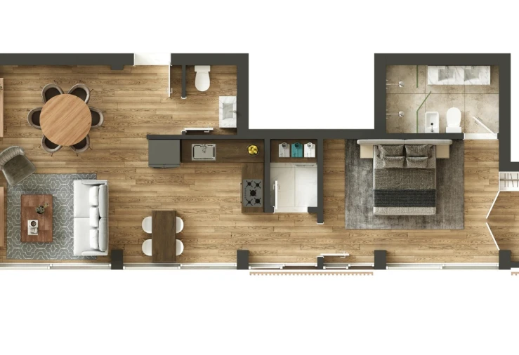 Apartamento T1 para Venda em Cedofeita, Santo Ildefonso, Sé, Miragaia, São Nicolau e Vitória Planta 1