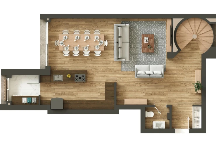 Apartamento T2 para Venda em Cedofeita, Santo Ildefonso, Sé, Miragaia, São Nicolau e Vitória Planta 2