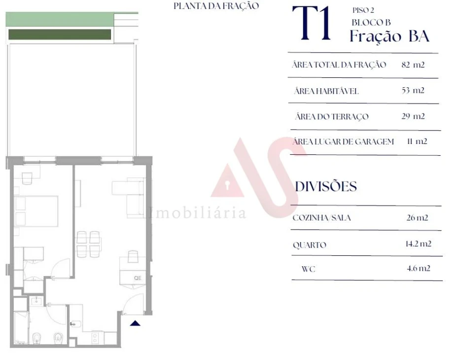 Apartamento T1 para Venda em Paranhos Foto 5