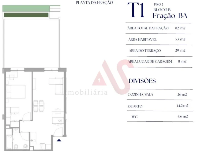 Apartamento T1 para Venda em Paranhos Foto 5