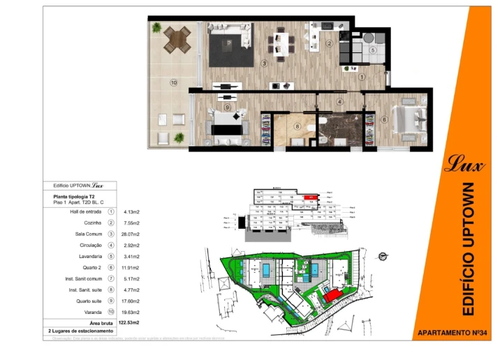 Apartamento T2 para Venda em Funchal (Santa Luzia) Planta 1