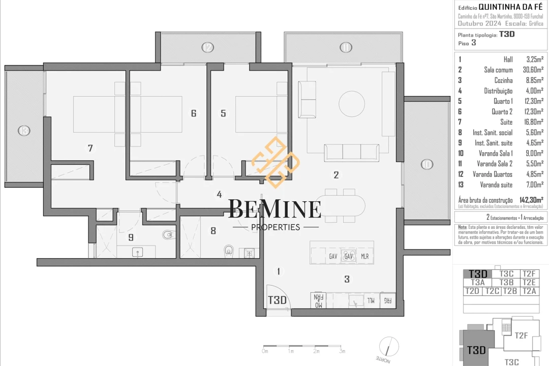 Apartamento T3 para Venda em São Martinho Foto 19
