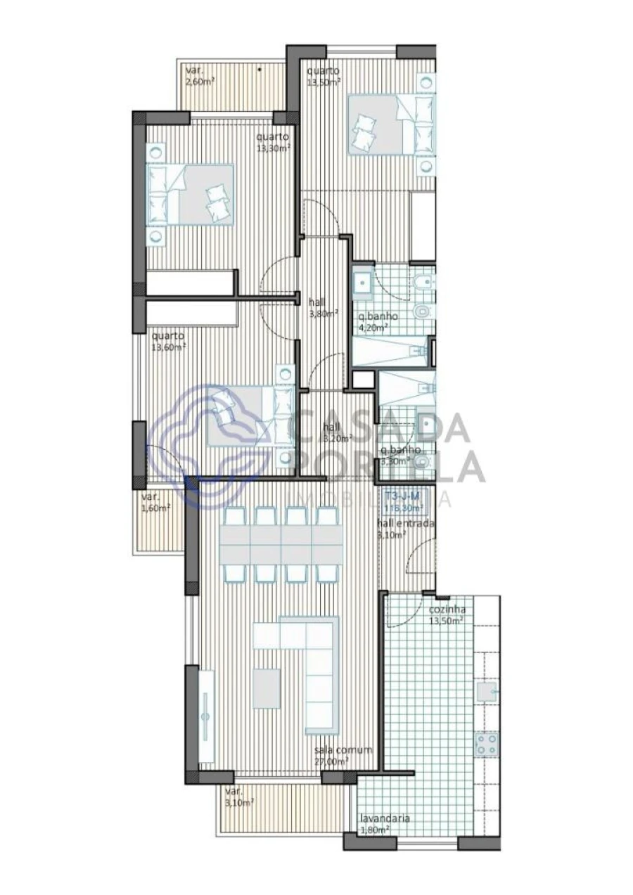 Apartamento T3 para Venda em Foz do Sousa e Covelo Foto 16