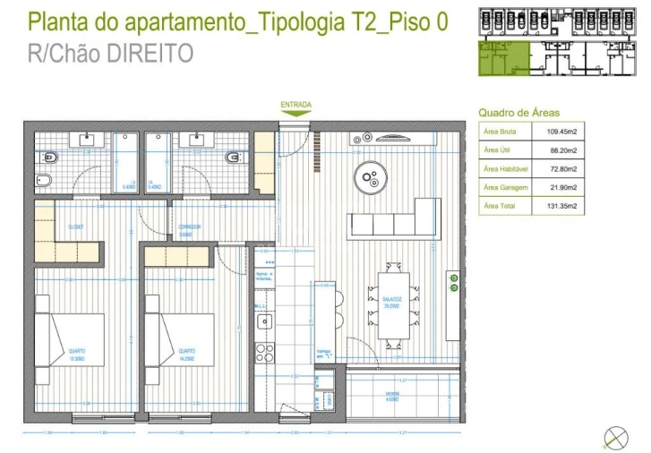 Apartamento T2 para Venda em Calvão e Soutelinho da Raia Foto 9
