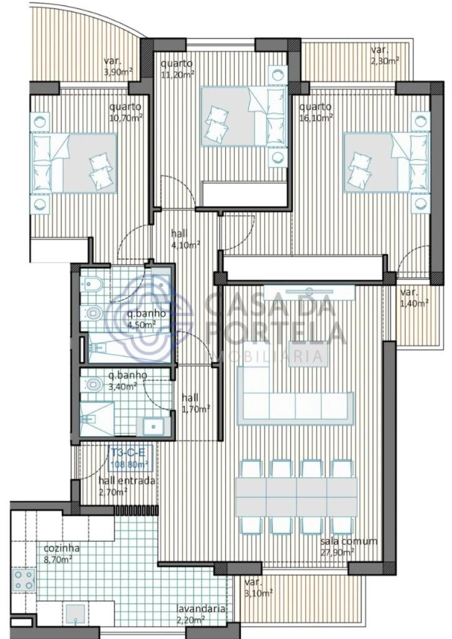 Apartamento T3 para Venda em Foz do Sousa e Covelo Foto 16