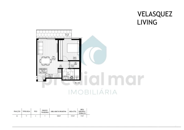 Apartamento T1 para Venda em Campanhã Planta 1
