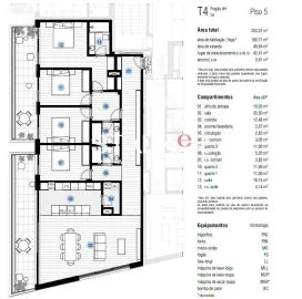 Apartamento T4 para Venda em Canidelo