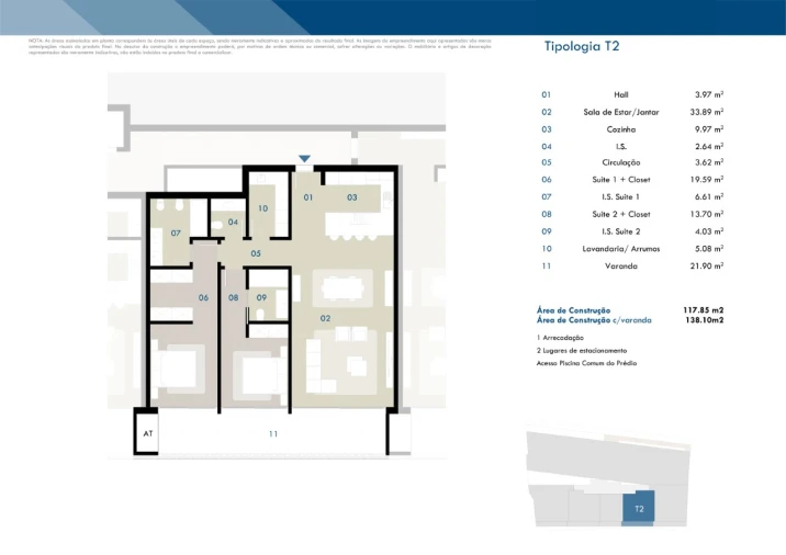 Apartamento T2 para Venda em Camara de Lobos Planta 1