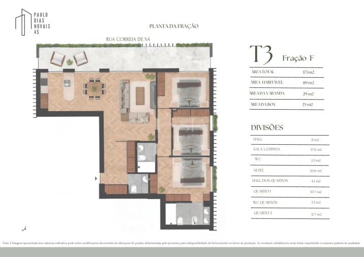 Apartamento T3 para Venda em Lordelo do Ouro e Massarelos Planta 1