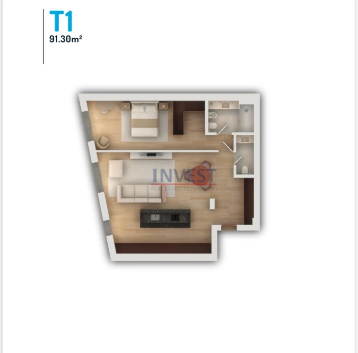 Apartamento T1 para Venda em Vila do Conde Foto 17