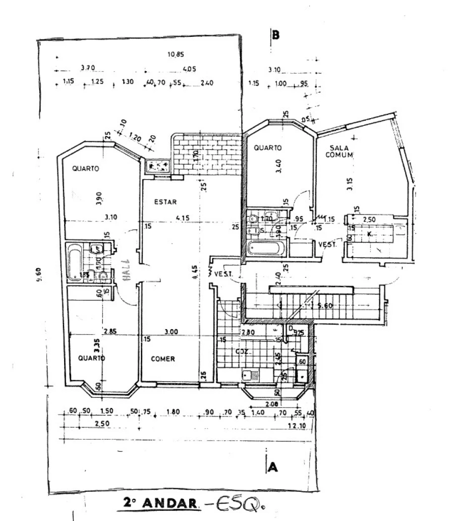 Apartamento T2 para Venda em Cascais e Estoril Planta 1