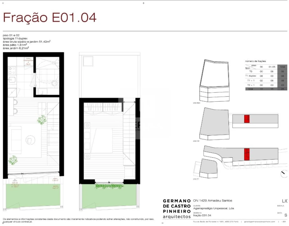 Moradia T1 para Venda em Gulpilhares e Valadares Planta 5