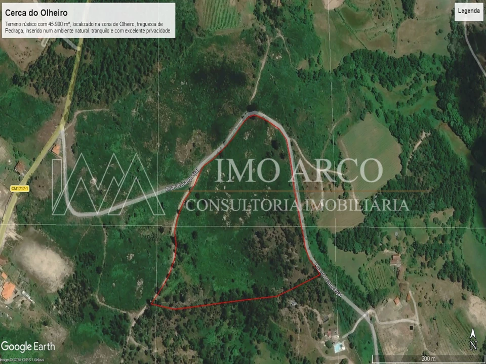 Terreno Agricola ou Rústico para Venda em Pedraça Foto 2