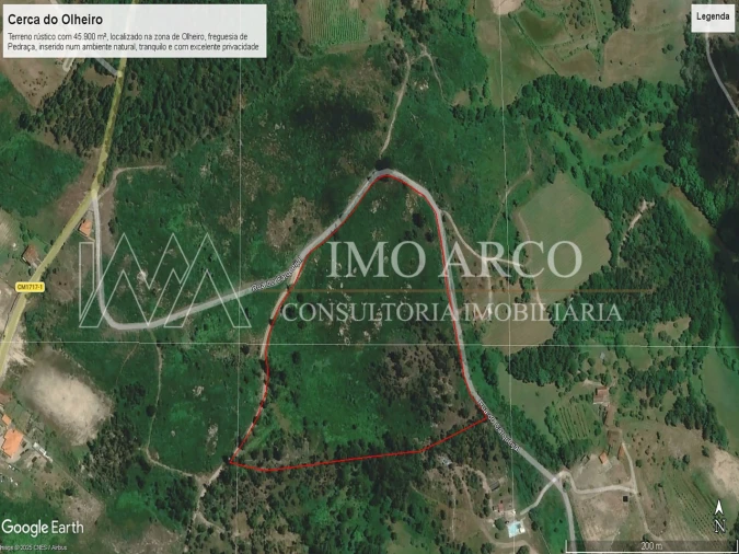 Terreno Agricola ou Rústico para Venda em Pedraça Foto 2