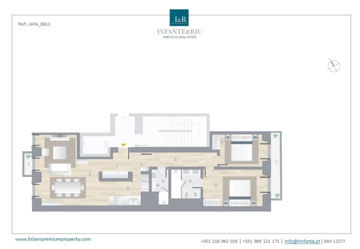 Apartamento T2 para Venda em Arroios Planta 1