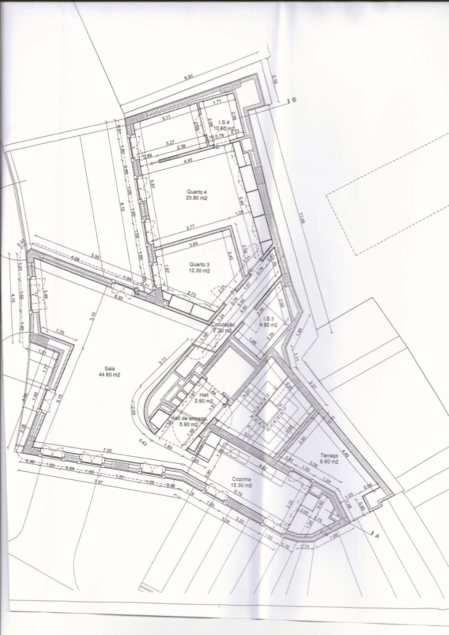 Apartamento T2 para Venda em Santa Maria Maior Planta 1