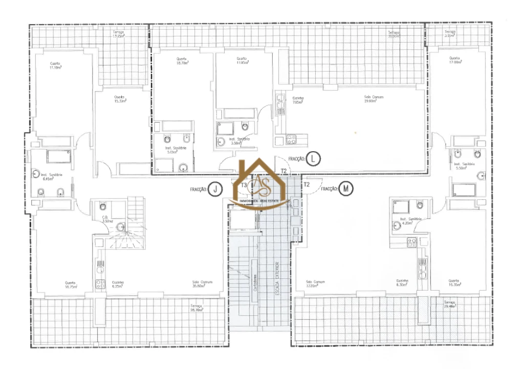 Apartamento T2 para Venda em Lagos (São Sebastião e Santa Maria) Planta 3
