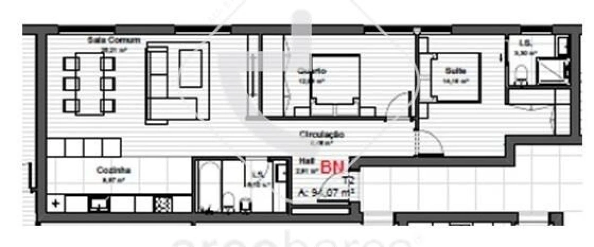 Apartamento T2 para Venda em São Jorge e Ermelo Foto 12
