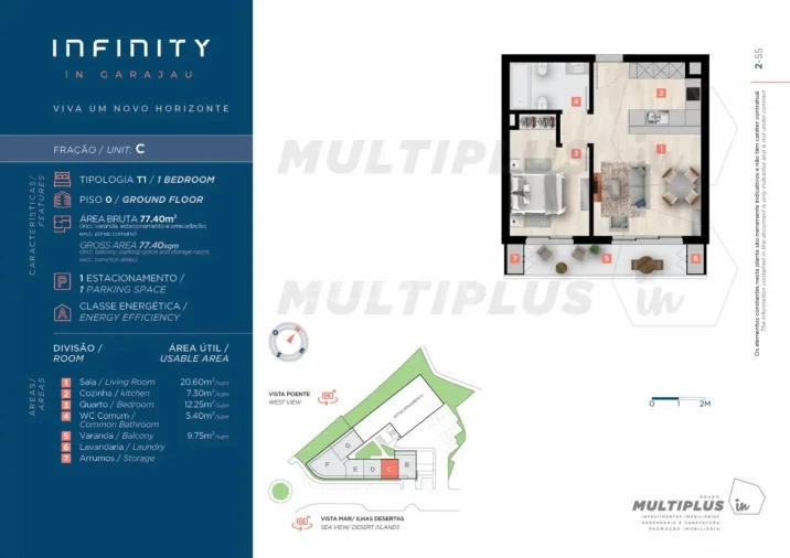 Apartamento T1 para Venda em Caniço Foto 4