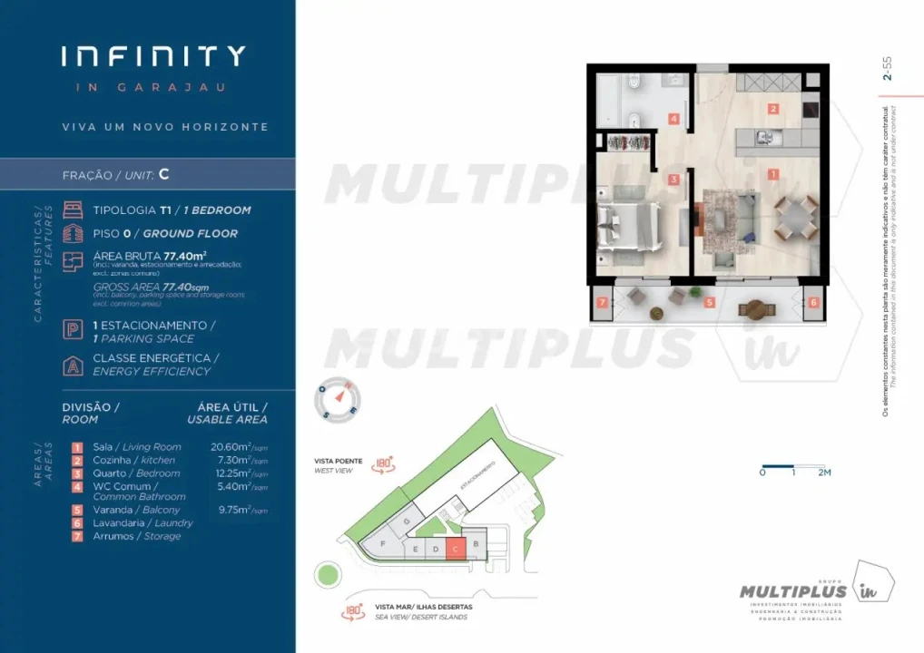 Apartamento T1 para Venda em Caniço Foto 4