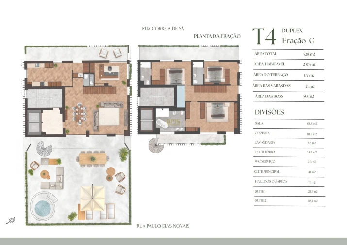 Apartamento T4 para Venda em Lordelo do Ouro e Massarelos Planta 1
