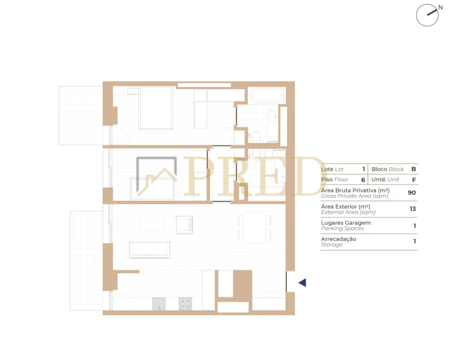 Apartamento T2 para Venda em Campanhã Foto 29