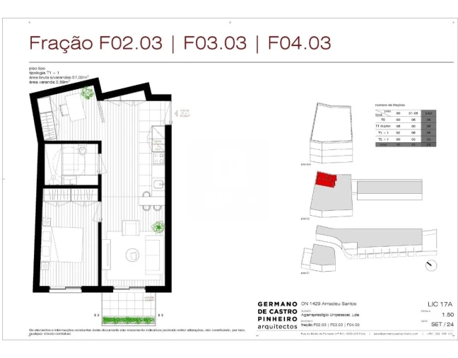 Apartamento T1 para Venda em Gulpilhares e Valadares Planta 5