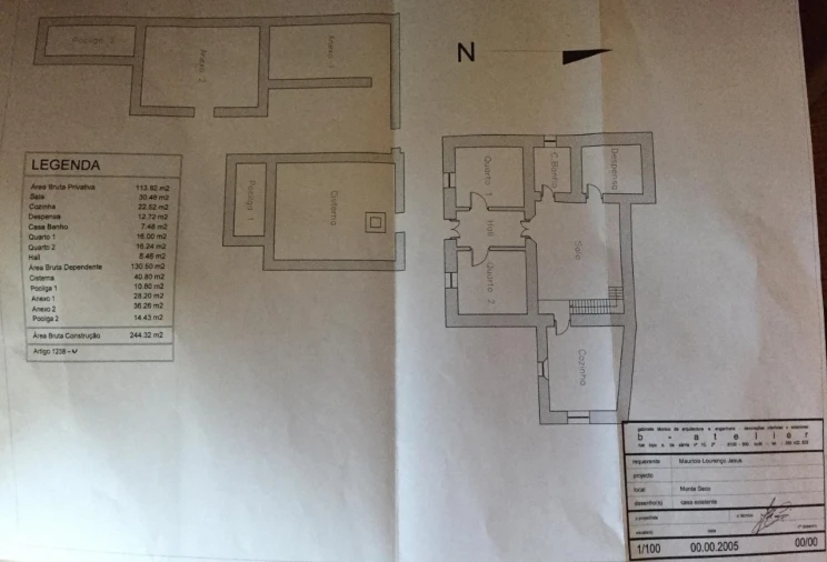 Quinta T3 para Venda em Loule (São Sebastião) Planta 1
