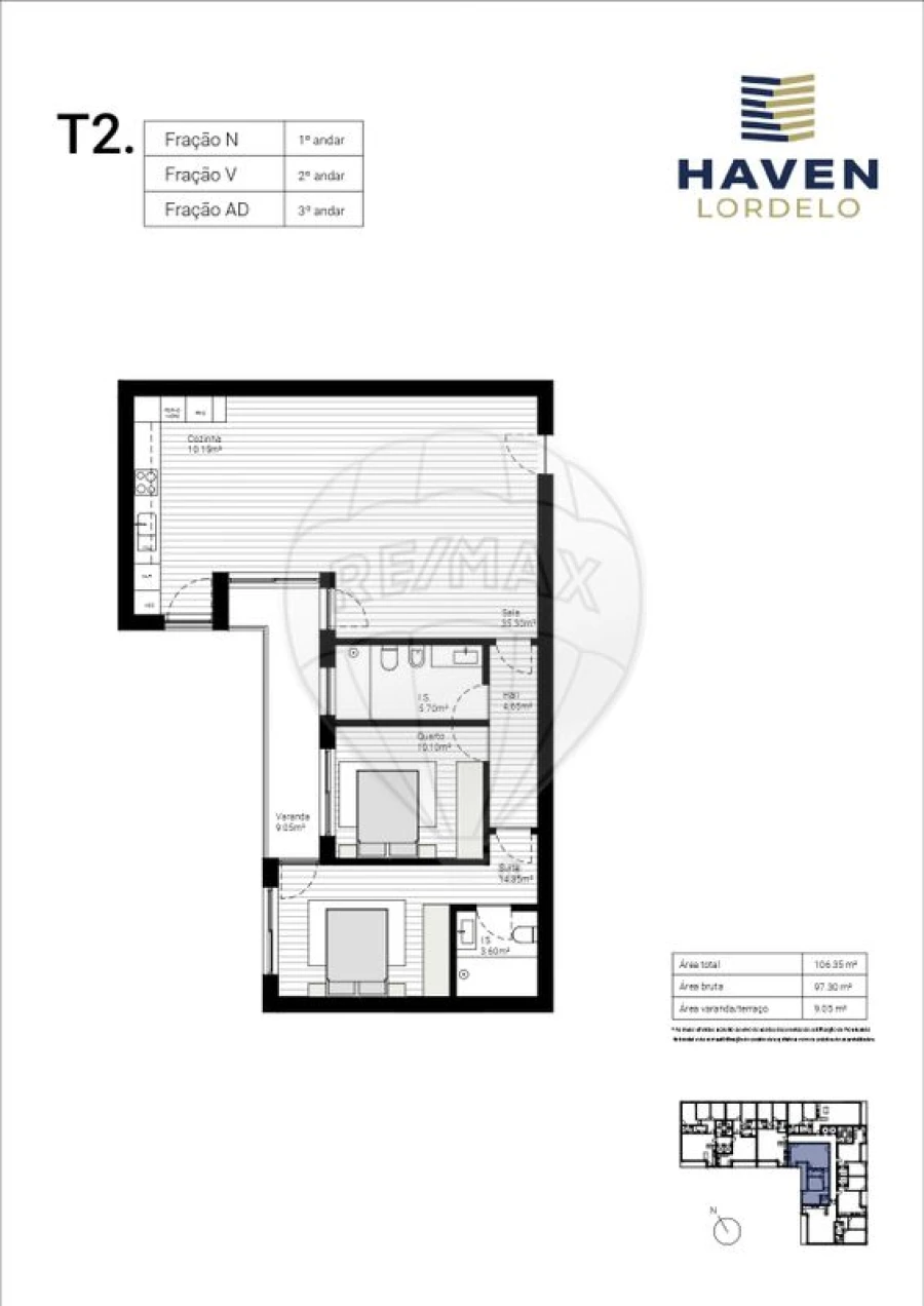 Apartamento T2 para Venda em Lordelo Foto 14