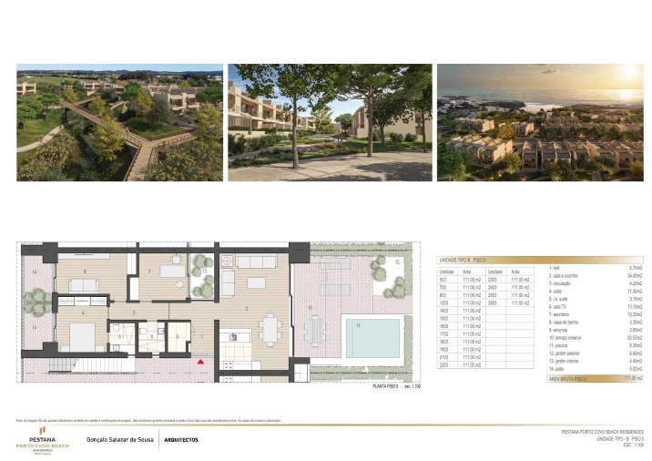 Apartamento T2 para Venda em Porto Covo Planta 1