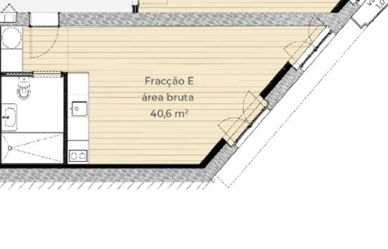 Apartamento T0 para Venda em Paranhos Planta 1