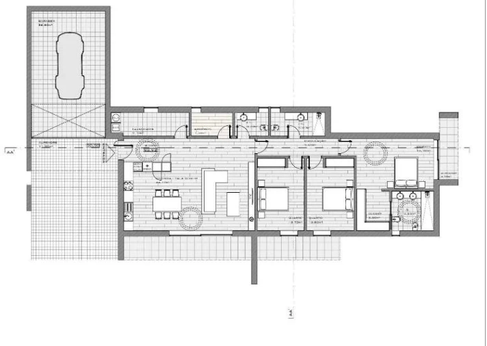 Moradia T3 para Venda em Arcozelo Planta 1