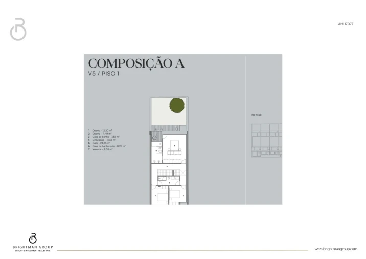 Moradia T4 para Venda em Alcantara Planta 3