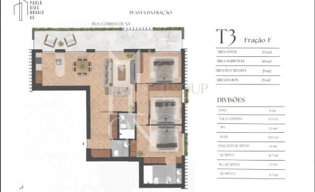 Apartamento T3 para Venda em Lordelo do Ouro e Massarelos