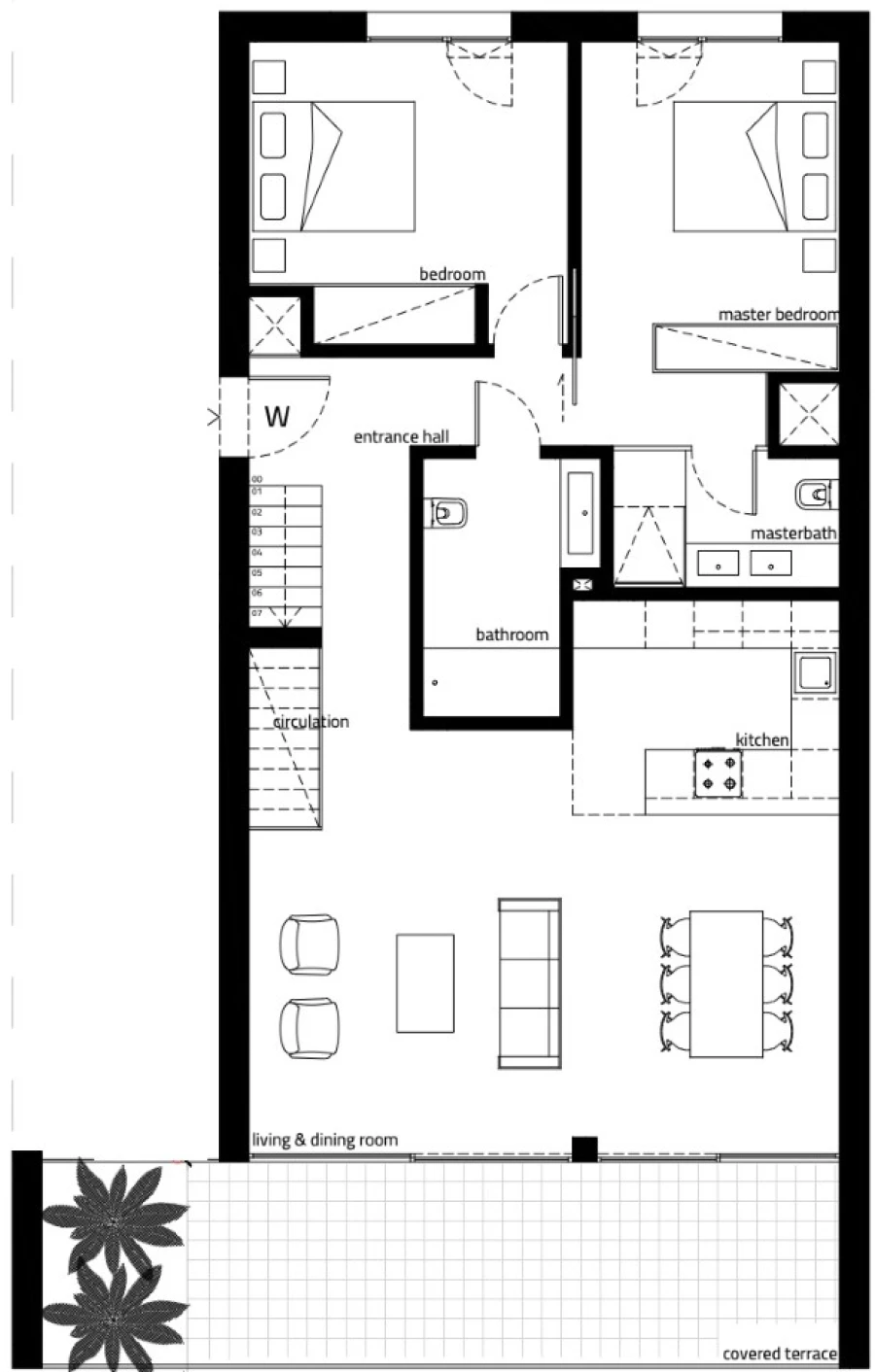Apartamento T2 para Venda em Lagos (São Sebastião e Santa Maria) Planta 1